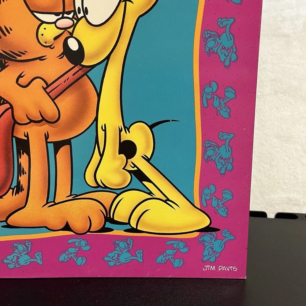 Garfield Odie PAWS 3 Ring Binder Pocket Folders Jim Davis School Lot 3 Vintage